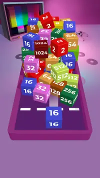 Chain Cube 2048: 3D Merge Game Screen Shot 3