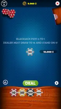 Blackjack 21 Pro - Offline Cas Screen Shot 2