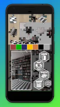Bookcase Jigsaw Puzzles - Unique Puzzle Game Screen Shot 1