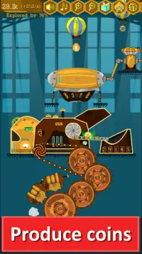 Steampunk Idle Spinner Factory Screen Shot 1