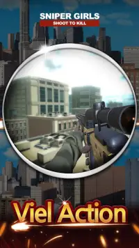 Scharfschützenmädchen - 3D Gun Shooting FPS Game Screen Shot 5