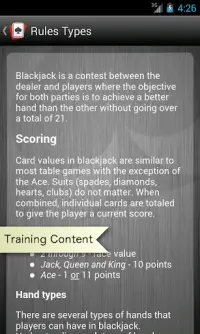 Learn Pro Blackjack Trainer Screen Shot 4