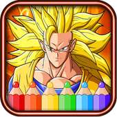 coloring dragon vegeta ball of manga goku fans