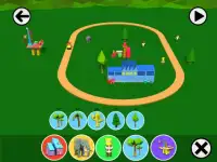 Play & Create Your Town - Free Kids Toy Train Game Screen Shot 1