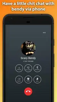 Best Scary Bendy's Fake Chat And Video Call Screen Shot 4