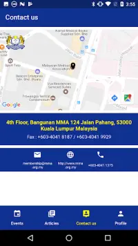 Malaysian Medical Association Screen Shot 2