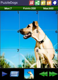 Cani puzzle scorrevole Screen Shot 3