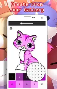 Cat Coloring By Number - Pixel Art Screen Shot 6