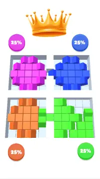 Color Blocks vs Blocks 3D - Blocks battle Screen Shot 4