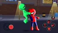 Spider Stickman Hero Fighter Screen Shot 2