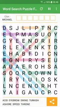 Word Search Puzzle Free 4 Screen Shot 2
