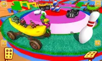 Superhero Fruit Car Race Banana Racing Stunts Screen Shot 1