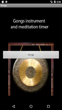 Gongs instrument and meditation timer Screen Shot 1