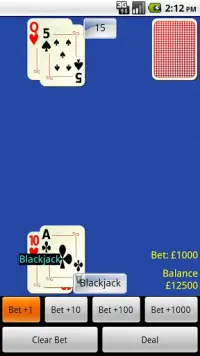 Blackjack Challenge Free Screen Shot 2