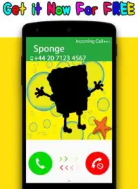 Sponge Call - Kids Phone Screen Shot 6