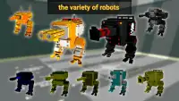 Pixel Walking Robots - онлайн PvP битва Screen Shot 1