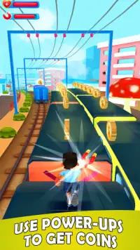 Subway escape: kids surfers casual running game Screen Shot 2