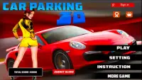 3D sports Car Parking Game Screen Shot 0
