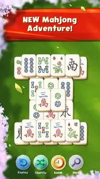 Mahjong Solitaire Free: cartas solitario mahjong Screen Shot 1
