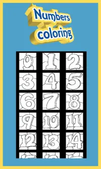 Coloring for Kids - Numbers Screen Shot 8