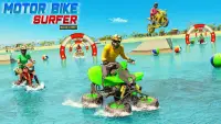 Motor Bike Surfer Water Stunts Screen Shot 1