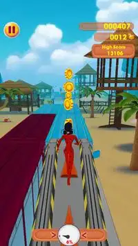Subway Ladybug Beach Run Surf : Rush Dash Legends Screen Shot 5