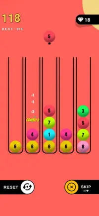 Color Balls  - A Merge Balls Puzzle Game Screen Shot 2