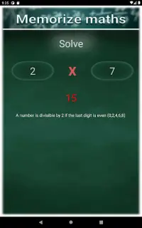 Memorize Maths - Multiply Module Screen Shot 6