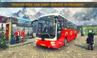 Uphill Bus Drive: Рождественский автобусный Screen Shot 1