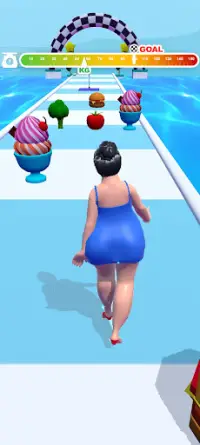 Fat 2 Fit Body Race Challenge 3D Screen Shot 1