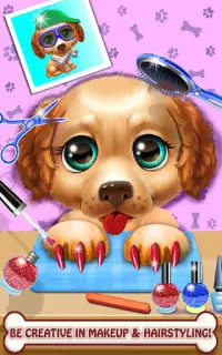 Pet Cuidado animal jogos salão cabeleireiro Screen Shot 11