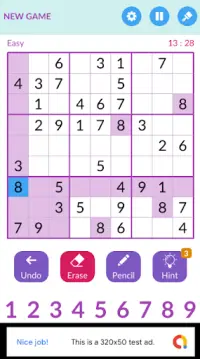 Sudoku Exellent Brain Game Screen Shot 2