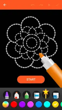 Learn To Draw Glow Flower Screen Shot 1