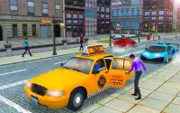 City Taxi Driver Cab Sim 2018 Pick & Drop Game Screen Shot 3