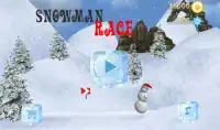 Muñeco de nieve de carreras 3D Screen Shot 0