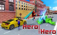 Super hero kejahatan kota pejuang 3d Screen Shot 5