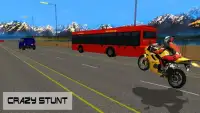 Racing Moto: Highway Bike Stunt Ride 3D Screen Shot 2