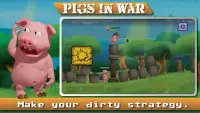 Angry  Pigs In War Strategy offline Games Screen Shot 1