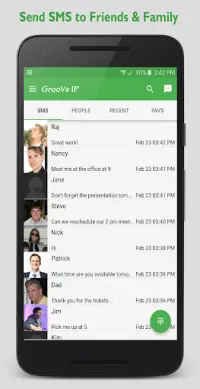 GrooVe IP VoIP Calls & Text Screen Shot 1