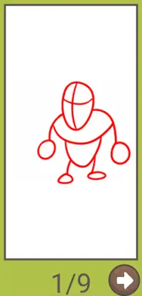 How to draw characters game Screen Shot 0