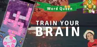 Word Queen-Challenging Offline Crosswords Game Screen Shot 0