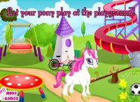 Cuidado lindo pony juego chica Screen Shot 10
