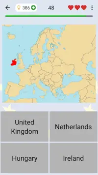 European Countries - Maps Quiz Screen Shot 0