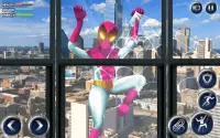 Flying Superhero War -  Grand City Emergency Screen Shot 5