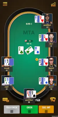 Dangler Poker - Dealer Choice Screen Shot 1