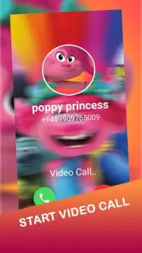 Call from poppy Chat   video call (Simulation)‏ Screen Shot 5