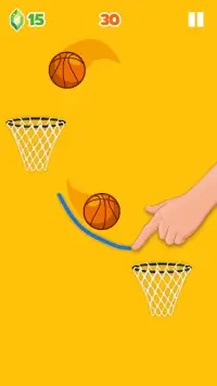 Basket Ball Shooting - Dunk Basketball Game Screen Shot 1