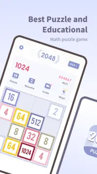 2048 Puzzle Games-2048 tile Screen Shot 0