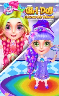 Girl Doll Princess Hair Makeover Screen Shot 1