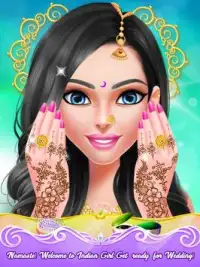 Indian Doll Bride Wedding Girl Makeup And Dressup Screen Shot 3